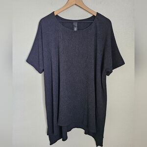 Igor Dobranic Black Oversized Lagenlook Tunic Top